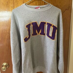 Vintage Gray JMU Crewneck Sweater